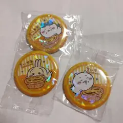 【マカオ限定】ちいかわ 缶バッジ3種セットハチワレ／ちいかわ/うさぎ コラボ限定