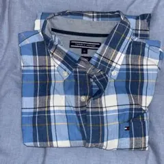 Tommy Hilfiger チェックロングTシャツ M