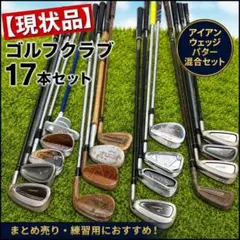 【現状品】アイアン ウェッジ パター 17本セット まとめ売り ゴルフクラブのサムネイル