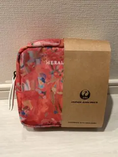 JAL x HERALBONYのアメニティポーチ（ピンク）