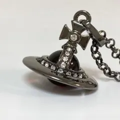 Vivienne Westwood✨タイニーオーブネックレス　ガンメタ×濃紫