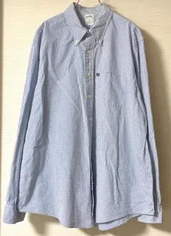 【BROOKS BROTHERS】ボタンダウンシャツ　サックスブルーチェック