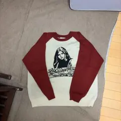 wegoのニット　赤色とベージュ