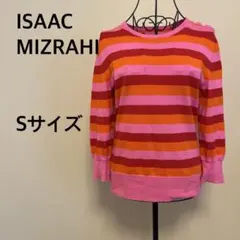 【ISAAC MIZRAHI】レディース/七分袖/ニット/赤/オレンジ/ピンクのサムネイル