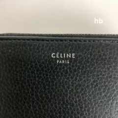 CELINE セリーヌ ラウンドファスナー 長財布 レザー ブラック