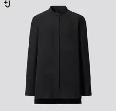 ユニクロ　プラスジェイ　スーピマコットンスタンドカラーシャツ　+Ｊ　ロングシャツ
