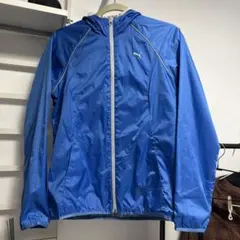 PUMA ウィンドブレーカー フード付き Mサイズ 青