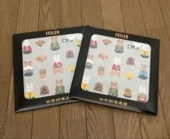 フェイラー ハンカチ 日本将棋連盟 ウサクマショウギ コラボ 2枚