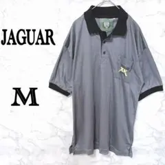 JAGUAR SPORTS半袖ポロシャツ グレー 胸ポケット刺繍ビッグシルエットのサムネイル
