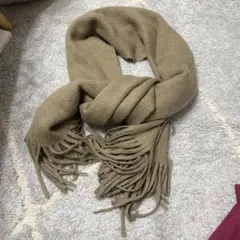 ベージュ マフラー ブランケット レディース かわいい