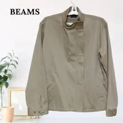 zC565【M】BEAMS ジャケット ポケット付き ミリタリー風 長袖 ワークのサムネイル