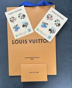 極美品】LOUISVUITTONモノグラム ポケットチーフ ブルー フランス製