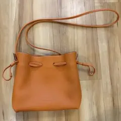 美品　BONAVENTURA ノア シュリンクレザー オレンジ
