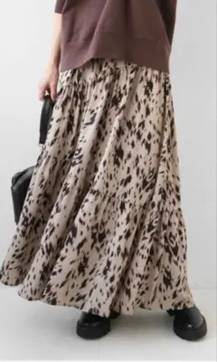 ジャーナルスタンダード レリューム アニマルプリント ヒョウ柄 ロングスカート