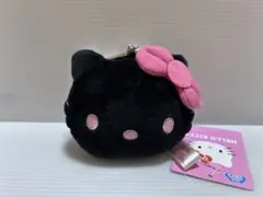 ハローキティがま口フェイスポーチ GIGO限定　 黒