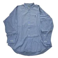 POLO RALPH LAUREN ラルフ シャツ 青 ブルー XL XXL