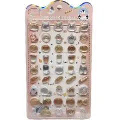 残りわずか　NEKONI 3Dシール　立体シール　猫　ネコ　カフェ　パン