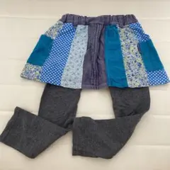 ラグマート　110サイズ パッチワークスカート付きパンツ