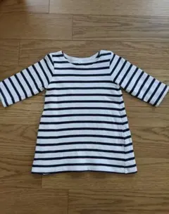 ボーダー　ロンT　チュニック　Tシャツ　無印良品