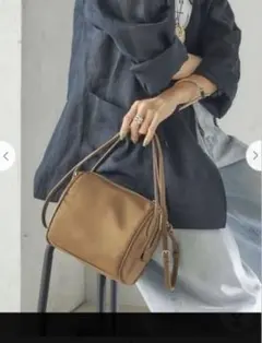 BEAURE:NYLON MINI BOSTON ベージュ