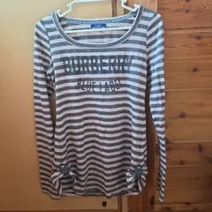 BURBERRY BLUE LABEL 長袖Tシャツ ストライプ