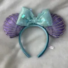 ディズニー　ミニー　カチューシャ アリエル　貝殻
