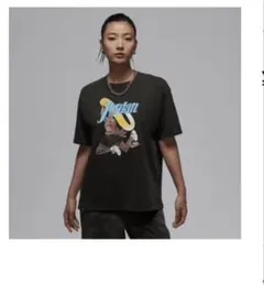 NIKE JORDAN Tシャツ ブラックグレーレディースSのサムネイル