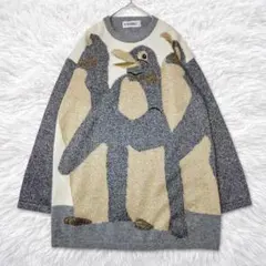 アイスバーグ　ニット　ペンギン　アニマル柄　男女着用可能　イタリア製　レトロ