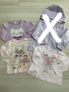 KP ニットプランナー　ウィンドブレーカー＆長袖カットソー３枚　90cm