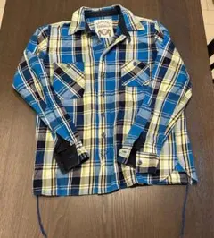 SAMURAI OVERALLS チェック柄長袖シャツ古着