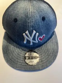 New Era ニューエラ♡9FIFTY デニム風 NYロゴキャップ (子供用)