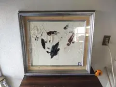 抽象画　額縁 額装