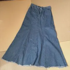 ロングマーメイドデニムスカート