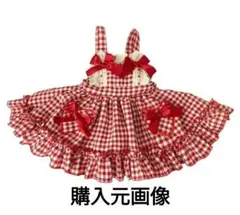 【送料込】 ベビー キッズ 赤 白 ギンガムチェック ワンピース