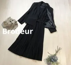 ブロドール　Brodeur 礼服　喪服　ワンピースセット　ブラックフォーマル　S
