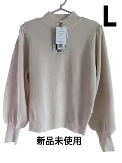 FLASH BLUE 長袖 ニット プルオーバー アイボリー L