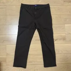 マックハウス NAVY　チノパン　ストレートパンツ　裏起毛　ダークブラウン　XL