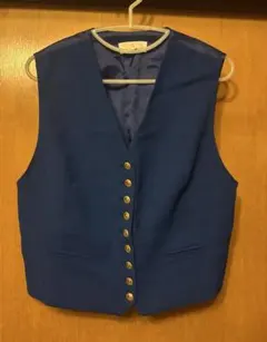 ベスト　青　サイズL