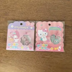 My Melody & Hello Kitty おはじきシール