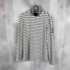 Callaway レディースL Lサイズストライプ ハイネック 長袖シャツ