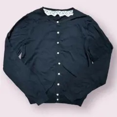 アースミュージックアンドエコロジー　サマーカーディガン　ブラック　M