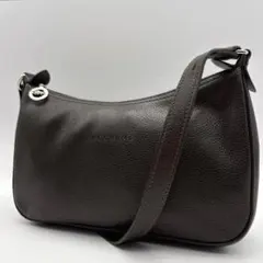 LONGCHAMP シボ革　ロゴ型押し　ワンショルダー　ホーボー LONGCHAMP シボ革 ロゴ型押し ワンショルダー ホーボー - メルカリ