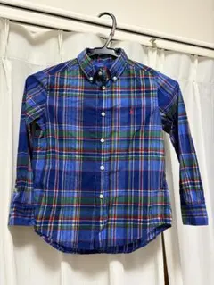 ラルフローレン キッズ チェックシャツ 6 120 長袖 美品