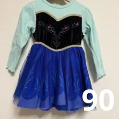 しまむら　リトシー　 アナと雪の女王 なりきりワンピース　アナ 90サイズ