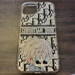 デコ iPhone13ケース ラインストーン