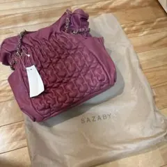 新品 未使用 SAZABY トートバッグ 牛革