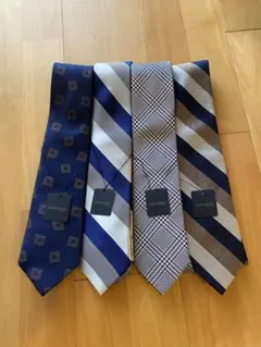 stanley blacker ネクタイ 4本セット　シルク100% 日本製