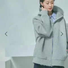 LAKOLE ダンボールジップパーカー グレー