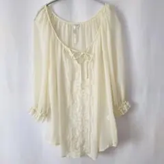 LC LAUREN CONRAD ローレンコンラッド 刺繍ブラウス XL