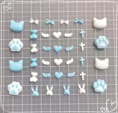 地雷系 ❤︎ 量産型 ❤︎ ゆめかわ ❤︎ 肉球 ネイルパーツ